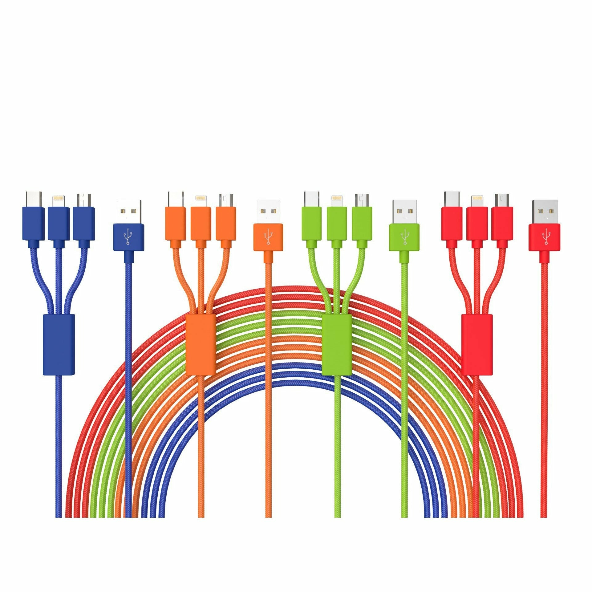 XXL 3-in-1 Blue Cable - 10 FT - Image 8
