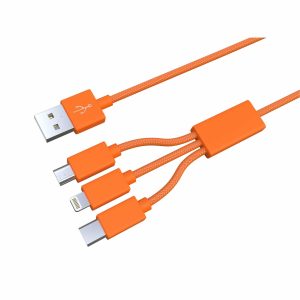 XXL 3-in-1 Orange Cable - 10 FT