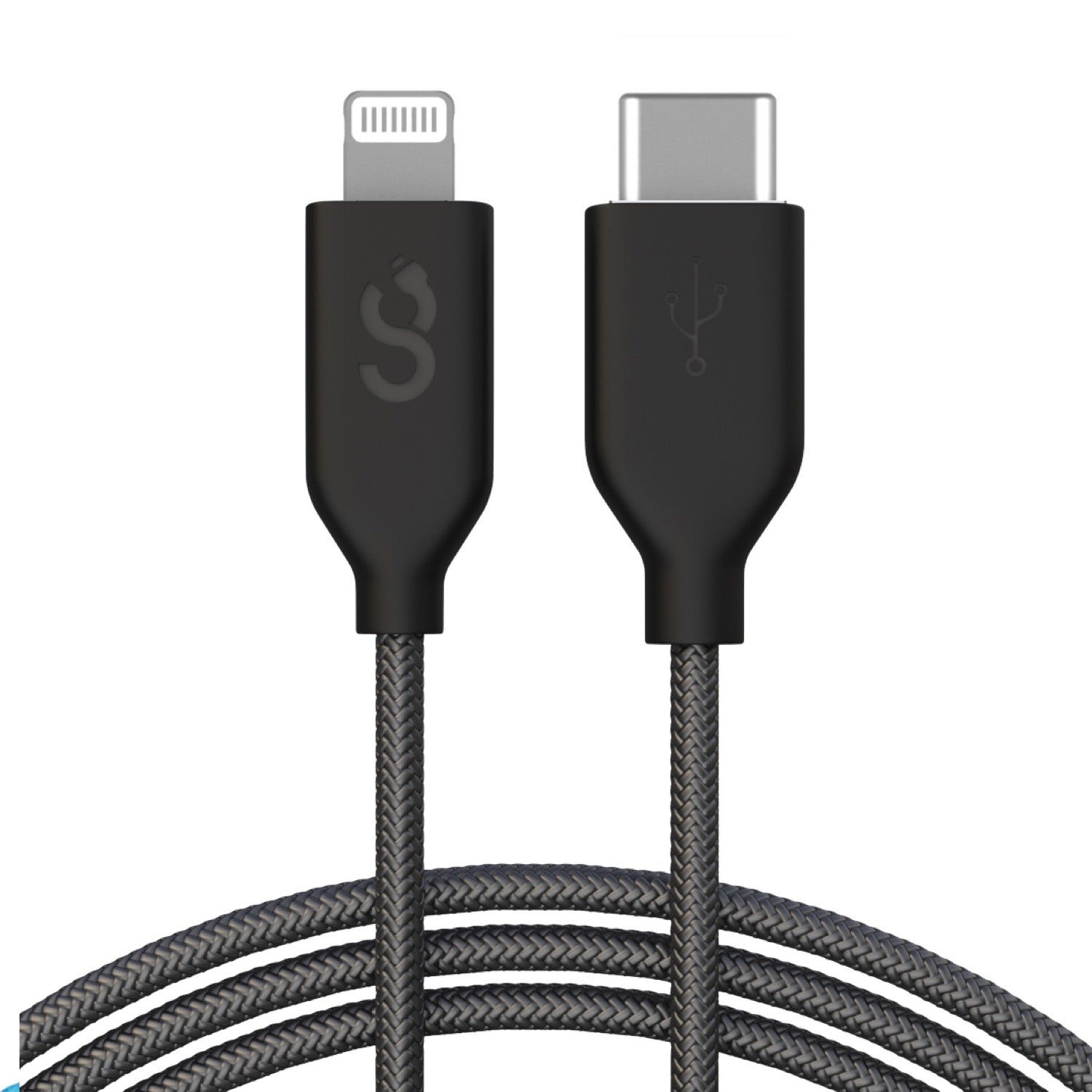 Black Type C to Lightning Cable - MFI Certified - 6 FT